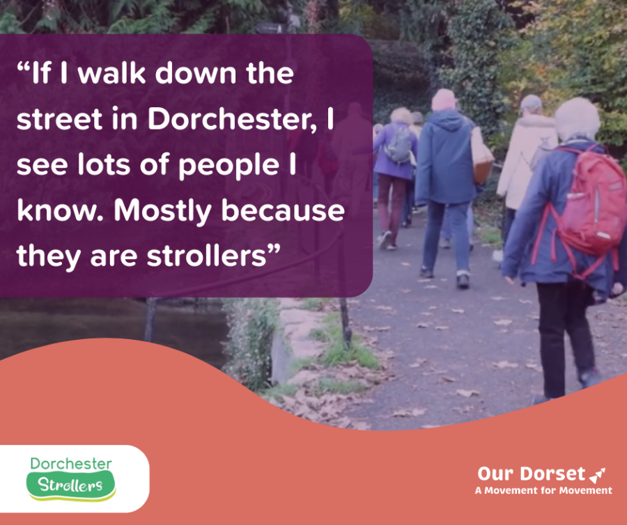 A group of people walking over a bridge