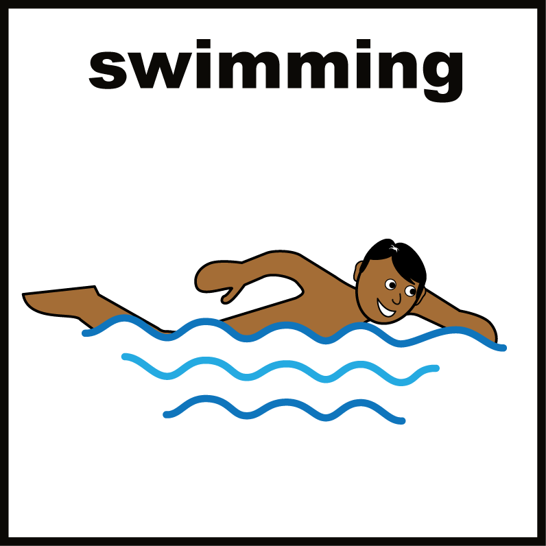 Person swimming